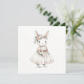 ドレスのウサギ 招待状 (スタンド正面)