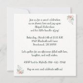 ドレスのウサギ 招待状 (裏面)