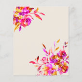 ドレスのスケッチブライダルシャワーゲーム (裏面)