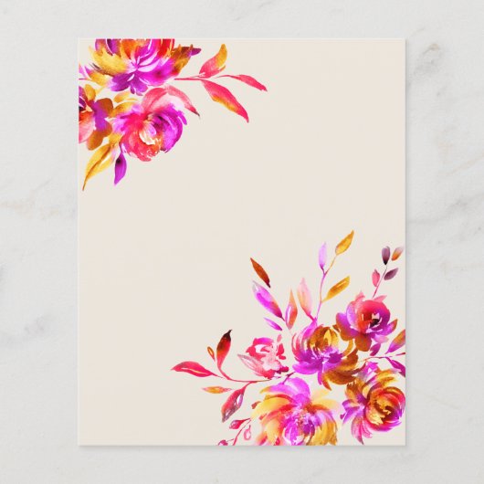 ドレスのスケッチブライダルシャワーゲーム (裏面)