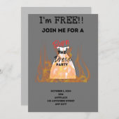 ドレスのパーティーを焼く 招待状 (正面/裏面)