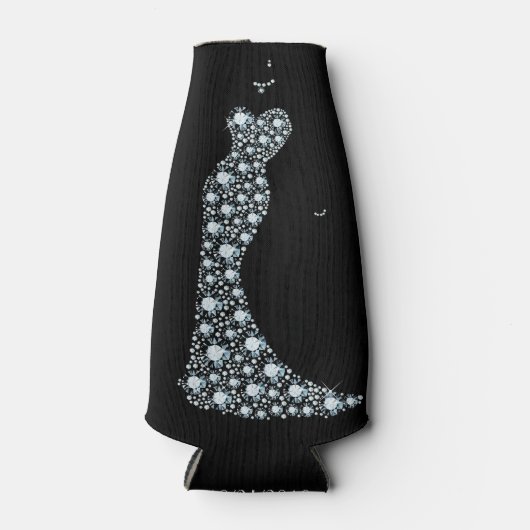 ドレスのフォーマルな輝きの女性 - ボトルクーラー (正面)