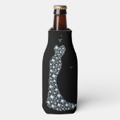 ドレスのフォーマルな輝きの女性 - ボトルクーラー (ボトル正面)