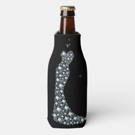 ドレスのフォーマルな輝きの女性 - ボトルクーラー