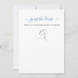 ドレスのブライダルシャワーゲームを地中海の推測 招待状