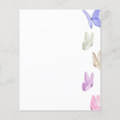 ドレスのブライダルシャワーゲームバタフライ チラシ (裏面)