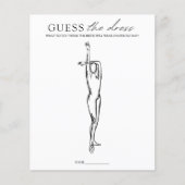 ドレスのブライダルシャワーゲームバタフライ チラシ (正面)