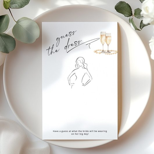 ドレスのミニマル真珠とプロセッコを推測