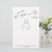 ドレスのミニマル真珠とプロセッコを推測 (スタンド正面)