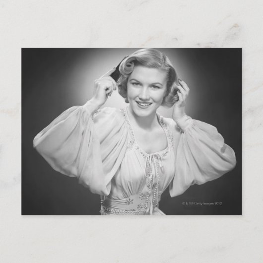 ドレスの女性2 ポストカード (正面)