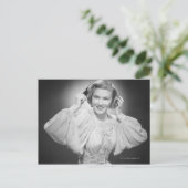 ドレスの女性2 ポストカード (スタンド正面)