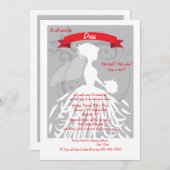 ドレスの招待状 招待状 (正面/裏面)