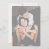 ドレスの結婚花嫁の写真 招待状 (裏面)