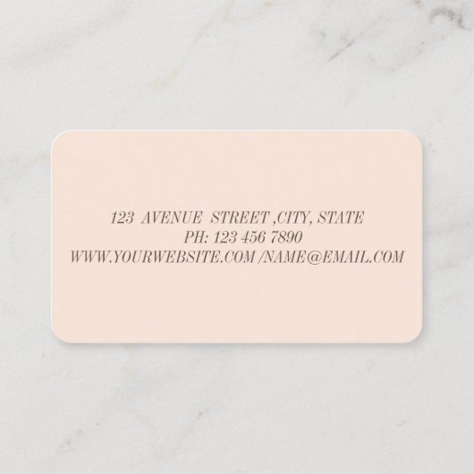 ドレスひまわりフェイク金ゴールド、真珠 名刺 (裏面)