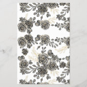 ドレスを当てよう 黒いバラのブライダルシャワー ゲーム カード (裏面)