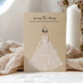 ドレスを当てろ - ブライダルシャワーゲーム 招待状