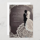 ドレスを思い出結婚す日 招待状 (正面/裏面)