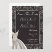 ドレスを思い出結婚す日 招待状 (正面/裏面)