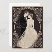 ドレスを思い出結婚す日 招待状 (正面/裏面)