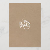 ドレスを推測し、ドレスカードをスケッチ 招待状 (裏面)