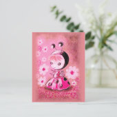 ドレスを着たコバチ ポストカード (スタンド正面)