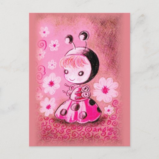 ドレスを着たコバチ ポストカード (正面)