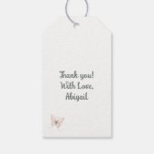 ドレスを着たバニー ギフトタグ (裏面)