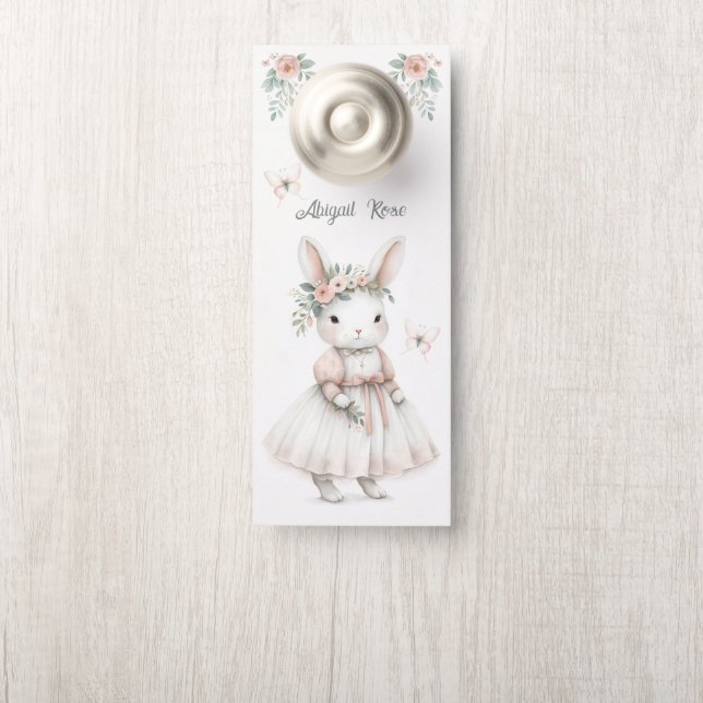 ドレスを着たバニー ドアノブサイン (ノブ)