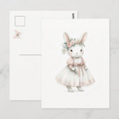 ドレスを着たバニー ポストカード (正面/裏面)