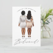 ドレスを着た女の子たちV3 招待状 - 私のウェディングパーティーになってくれる？ (スタンド正面)