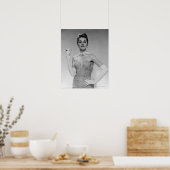 ドレスを着た女性 ポスター (キッチン)