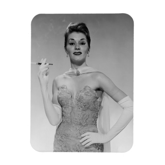 ドレスを着た女性 マグネット (縦)