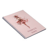 ドレスを着た輝く少女 ノートブック (右側)