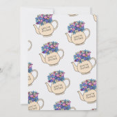 ドレスアップティーパーティーガールズ誕生日招待状 招待状 (裏面)