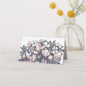 ドレスアップティーパーティーガールズ誕生日 プレイスカード (裏面)