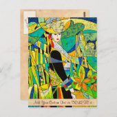 ドレスアップピンハオオリエンタル絵画抽象芸術の芸術 ポストカード (正面/裏面)