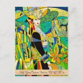 ドレスアップピンハオオリエンタル絵画抽象芸術の芸術 ポストカード (正面)