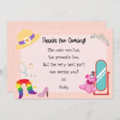 ドレスアップファッションサンキューカード サンキューカード (正面/裏面)