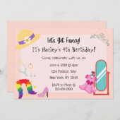 ドレスアップファッションパーティの招待状 招待状 (正面/裏面)