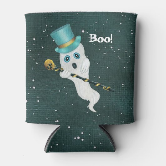 ドレスアップ幽霊インナイトスカイトップハットスカル杖 缶クーラー (正面)