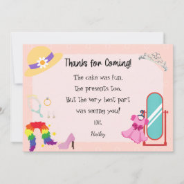 ドレスアップ ファッション ありがとうカード サンキューカード