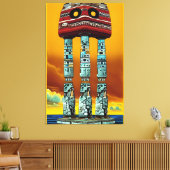 ドレスアップ – Ken Gage Surreal Art キャンバスプリント (インサイチュ (リビング))