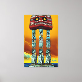 ドレスアップ – Ken Gage Surreal Art キャンバスプリント