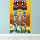 ドレスアップ – Ken Gage Surreal Art キャンバスプリント (インサイチュ (ウッドフロア))