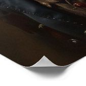 ドレスアニマルプリント王室のレッドパンダ ポスター (角)