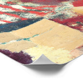 ドレスアートのエドストライプのゥアール ポスター (角)