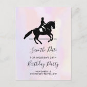 ドレスゲエレガントージライダー水彩保存日 インビテーションポストカード (正面)