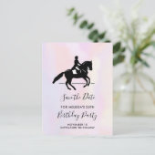 ドレスゲエレガントージライダー水彩保存日 インビテーションポストカード (スタンド正面)