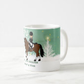 ドレスゲパーソナライズされたージホースライダーマグガールズ コーヒーマグカップ (正面右)