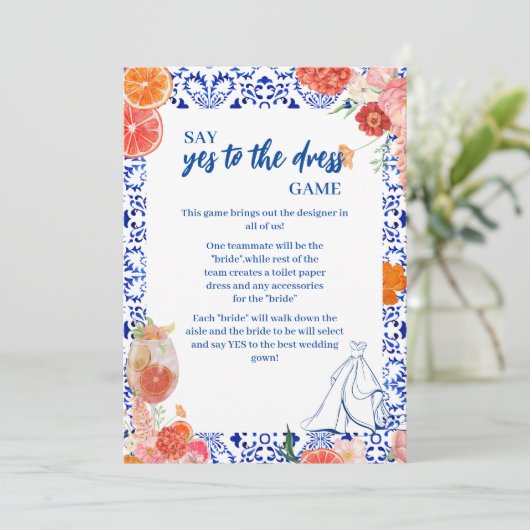 ドレスゲームカードへのThatsアモアシャワーyes 招待状 (スタンド正面)